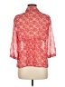 Christopher & Banks 100% Polyester Red 3/4 Sleeve Blouse Size M (petite) - photo 2