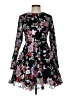 Mac Duggal 100% Polyester Floral Black Cocktail Dress Size 4 - photo 1
