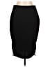 Bisou Bisou Solid Black Casual Skirt Size L - photo 1