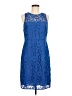 J.Crew Collection 100% Polyester Blue Cocktail Dress Size 8 - photo 1