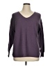 Ella Moss Purple Pullover Sweater Size XL - photo 1