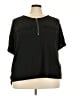 Unbranded Black Short Sleeve Blouse Size 4X - photo 1