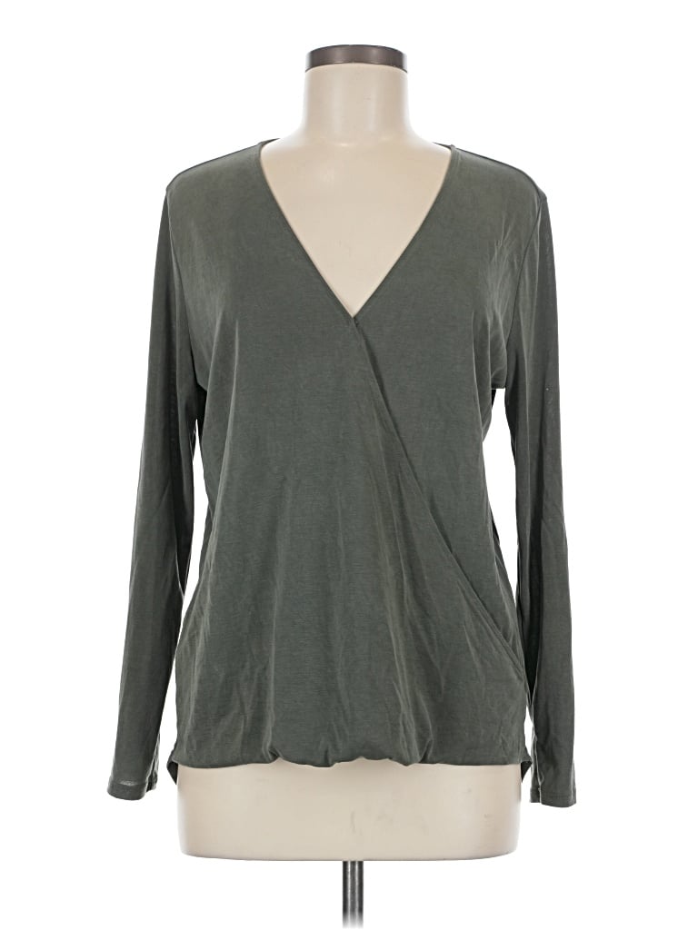 Pre-owned Lucky Brand Long Sleeve T-shirt In Green