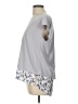 Elle 100% Polyester Gray Short Sleeve Top Size L - photo 5