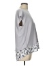 Elle 100% Polyester Gray Short Sleeve Top Size L - photo 4