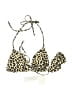 Assorted Brands Animal Print Gold Swimsuit Top Size M - photo 1