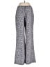 Rebecca Taylor 100% Silk Floral Gray Purple Silk Pants Size 00 - photo 2
