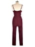 Blāshe Solid Burgundy Jumpsuit Size L - photo 2