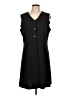 MNG Solid Black Casual Dress Size 10 - photo 1
