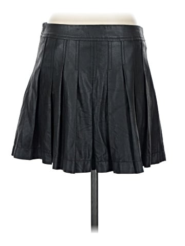 BCBGMAXAZRIA Faux Leather Skirt (view 2)