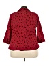 Echo 100% Polyester Hearts Red 3/4 Sleeve Blouse Size 3X - photo 2