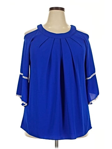 Spin 3/4 Sleeve Blouse (view 1)