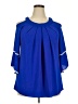 Spin Blue 3/4 Sleeve Blouse Size 1X - photo 1