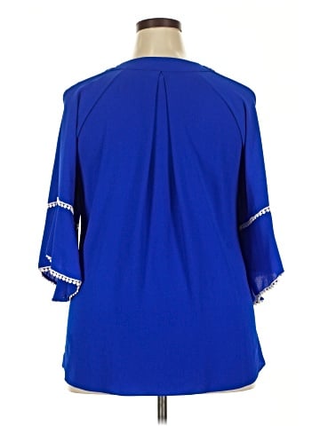 Spin 3/4 Sleeve Blouse (view 2)