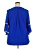 Spin Blue 3/4 Sleeve Blouse Size 1X - photo 2