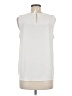 Ann Taylor 100% Polyester Ivory Sleeveless Blouse Size M - photo 2