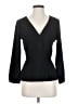J.Crew 100% Polyester Black Long Sleeve Blouse Size 0 - photo 1