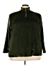 Extra Touch 100% Polyester Green Turtleneck Sweater Size 3X - photo 1