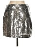 Grey Lab Los Angeles 100% Polyester Metallic Silver Formal Skirt Size M - photo 2