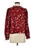 Unbranded Burgundy Long Sleeve Blouse Size S - photo 1