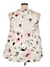 Torrid Floral Ivory Sleeveless Blouse Size 3X Plus (3) - photo 2