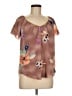 Rebecca Taylor Brown Short Sleeve Blouse Size 6 - photo 1
