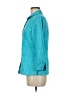 Talbots 100% Linen Teal 3/4 Sleeve Button-Down Shirt Size 8 - photo 5