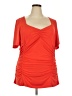 City Chic Red Short Sleeve Top Size 20 Plus (L) - photo 1