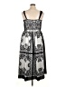 Taylor 100% Polyester Paisley Black Casual Dress Size 14 - photo 2