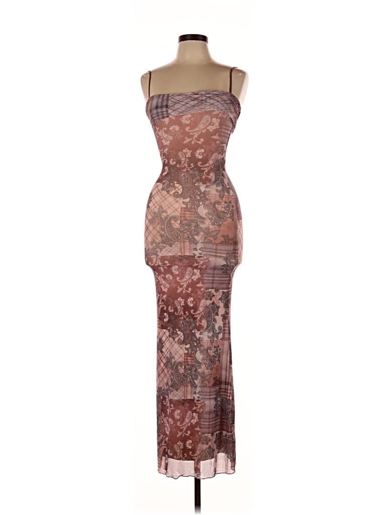 Tiger Mist Cocktail Dress In Brown