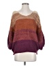 Olivia Sky 100% Acrylic Color Block Purple Pullover Sweater Size S - photo 1