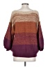 Olivia Sky 100% Acrylic Color Block Purple Pullover Sweater Size S - photo 2