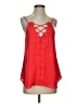 Blu Heaven 100% Polyester Red Sleeveless Blouse Size S - photo 1