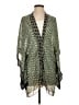 Anna Sui 100% Silk Green Kimono Size S - photo 1