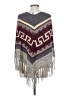 Entro 100% Acrylic Gray Poncho Size Sm - Med - photo 2