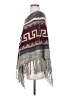 Entro 100% Acrylic Gray Poncho Size Sm - Med - photo 5