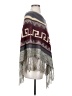 Entro 100% Acrylic Gray Poncho Size Sm - Med - photo 4