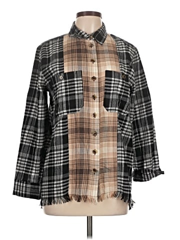 Rebellion 3/4 Sleeve Button-Down Shirt (view 1)