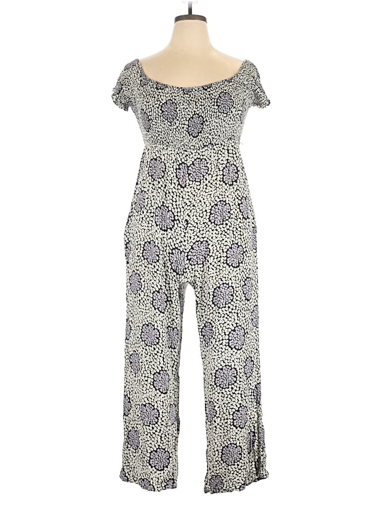 Pre-owned Rewind Jumpsuit In Gray