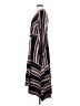 Lush 100% Polyester Stripes Brown Casual Dress Size S - photo 5