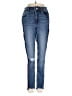 Express Stripes Blue Jeans Size 0 - photo 1