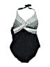 Unbranded Houndstooth Black One Piece Swimsuit Size S (estimated) - photo 1