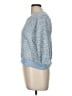Ann Taylor LOFT Tweed Blue Pullover Sweater Size M - photo 5
