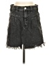Free People Gray Black Denim Skirt Size 25 waist - photo 1
