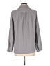 Ann Taylor 100% Polyester Gray Long Sleeve Blouse Size S - photo 2