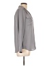 Ann Taylor 100% Polyester Gray Long Sleeve Blouse Size S - photo 4