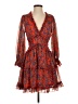 Selfie Leslie 100% Polyester Paisley Red Cocktail Dress Size S - photo 1