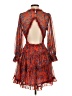 Selfie Leslie 100% Polyester Paisley Red Cocktail Dress Size S - photo 2