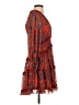 Selfie Leslie 100% Polyester Paisley Red Cocktail Dress Size S - photo 4