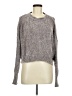 Romeo & Juliet Couture 100% Polyester Metallic Gray Pullover Sweater Size M - photo 1